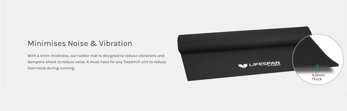 Black 4mm rubber mat with logo